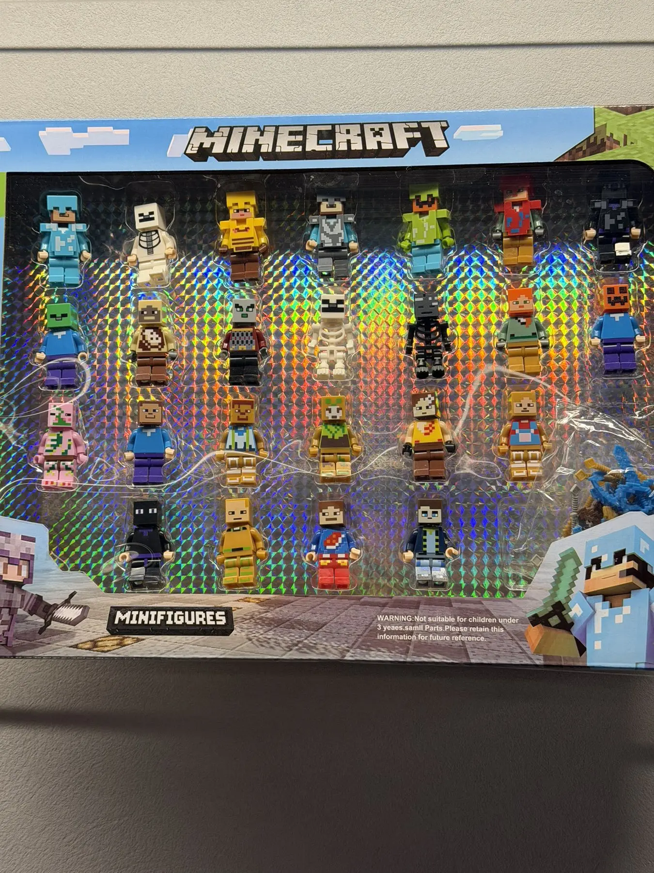 Набір мініфігурок Minecraft 24 шт зі зброєю – подарунок для фанатів гри Майнкрафт