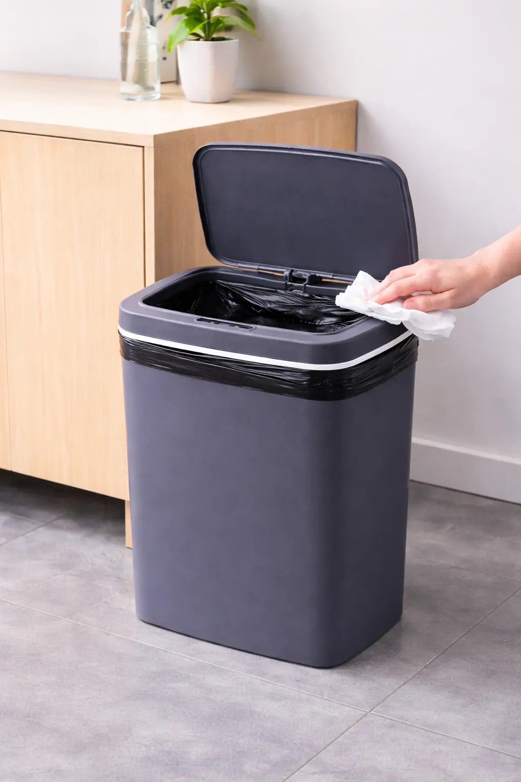 Відро для сміття зі смарт-датчиком Smart trash can 16 л Синій