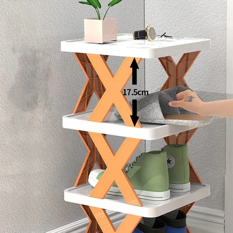 Полка для обуви складная 4 полки Shoe Rack YH , Grey - Kindly Tech: Сделай Жизнь Проще