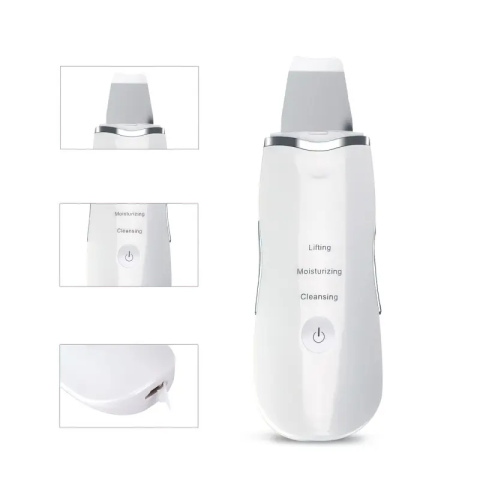 Ультразвуковой скраббер портативный для чистки лица Face Cleaner 8816 / Очиститель поров / Скрабер лифтинг — 10