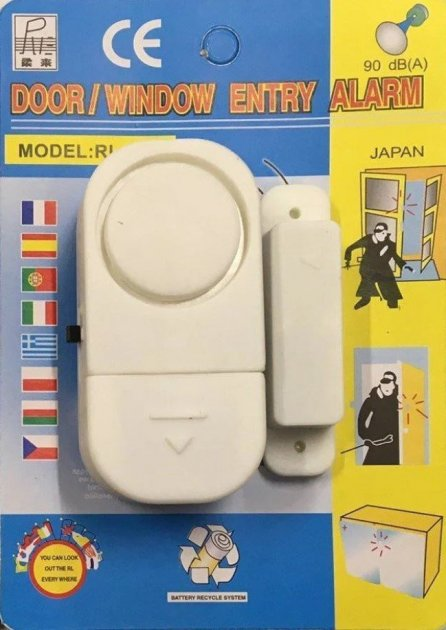 Дверна та віконна бездротова сигналізація з магнітним датчиком Door/Window Entry Alarm RL-9805 — 6