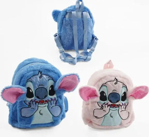 Плюшевий рюкзак Стич Disney Fairy Stitch м'який дитячий рюкзак з вушками та мордочкою — 2