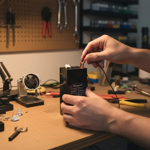 Свинцево-кислотний акумулятор Wimpex WX 450 4V 5Ah AGM/SLA — 2