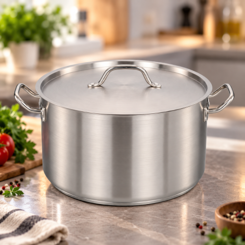 Кастрюля с крышкой 23л Benson BN-631 35×24 см — 2