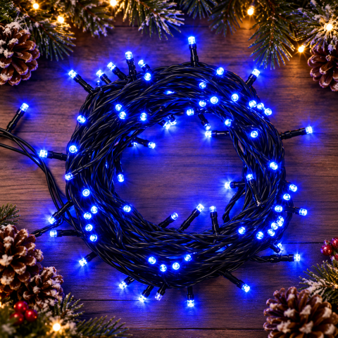 Зовнішня гірлянда-нитка String-Lights 100L 3.3B, 10 м 100 LED Синій — 5