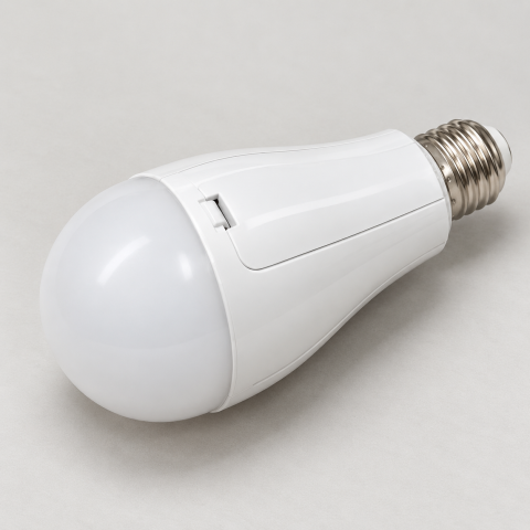 Аккумуляторная LED-лампа CK-8039 E27 / Ламочка в патрон 20 Вт+ 2 аккумулятора — 6