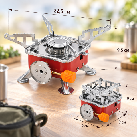 Портативна газова плитка Portable Card Type Stove K-202 — 5
