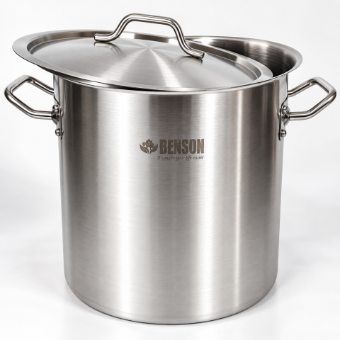 Каструля з кришкою Benson BN-606 50л 40 см — 3