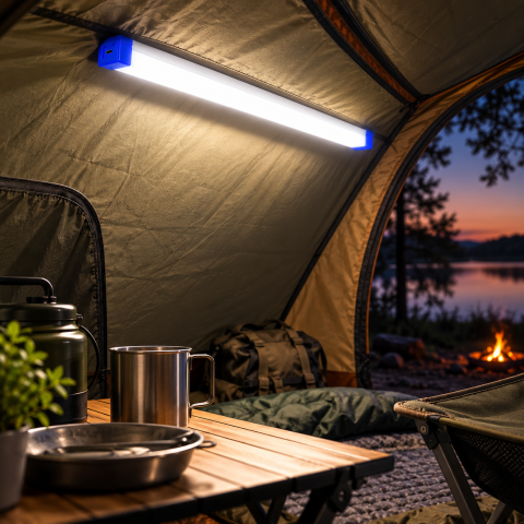 Беспроводная LED-подсветка AND-530 / Аккумуляторная магнитная USB лампа / Аварийная лампа 52 см — 6