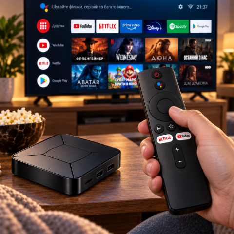 Смарт ТВ-приставка I96Z8 Android TV 2/16 ГБ / Приставка для TVWi-Fi 2.4/5 ГГц с пультом — 3