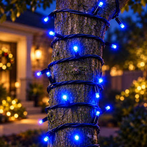 Зовнішня гірлянда-нитка String-Lights 100L 3.3B, 10 м 100 LED Синій — 4