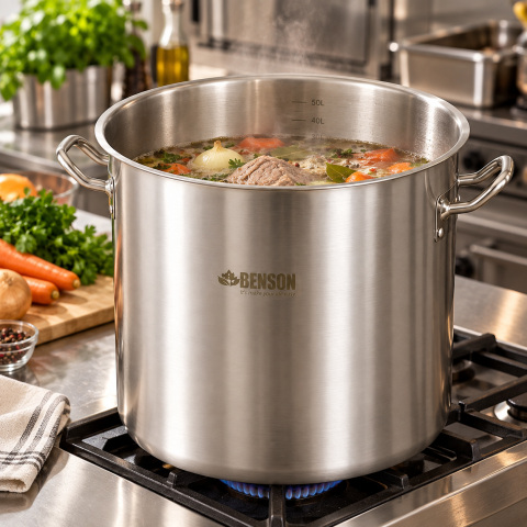 Каструля з кришкою Benson BN-606 50л 40 см — 2