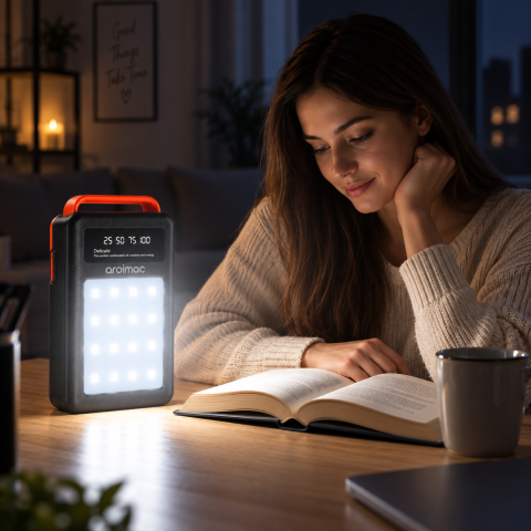 Повербанк Aroimac 80000 mAh (56-68) / PowerBank с LED-фонарем и цифровым индикатором заряда — 2