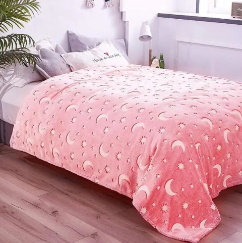 Рожевий Дитячий плед-покривало Magic Blanket, що світиться в темряві — 11