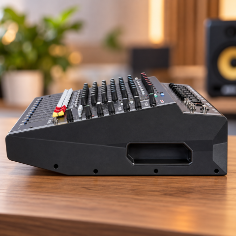 Аудио микшер 8 канальный Mixer BT 808D 8CH / Звуковой пульт-микшер усилитель с 16-битным процессором — 3