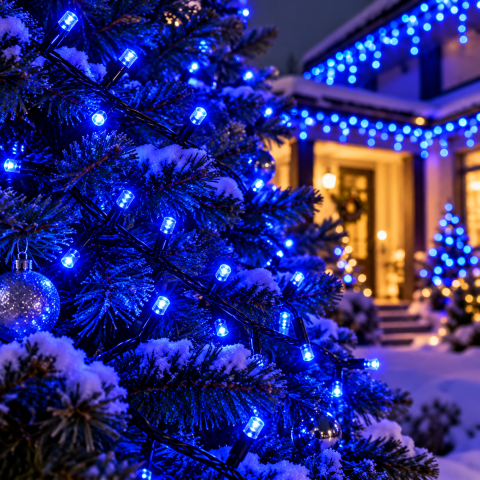 Зовнішня гірлянда-нитка String-Lights 100L 3.3B, 10 м 100 LED Синій — 2