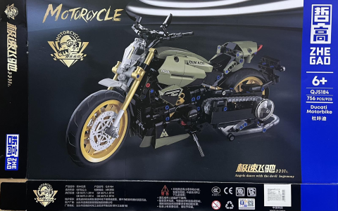 Конструктор-мотоцикл Лего "DUCATI GRAND DEVIL" 756 деталей QJ 5184 — 10
