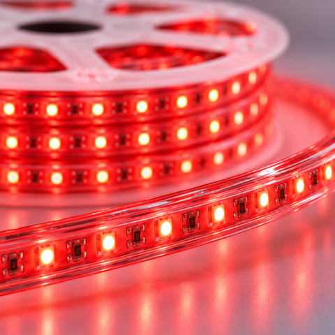 Светодиодная гирлянда-дюралайт Rope-Lights / LED-лента SMD5050-R 100 м Красный — 7