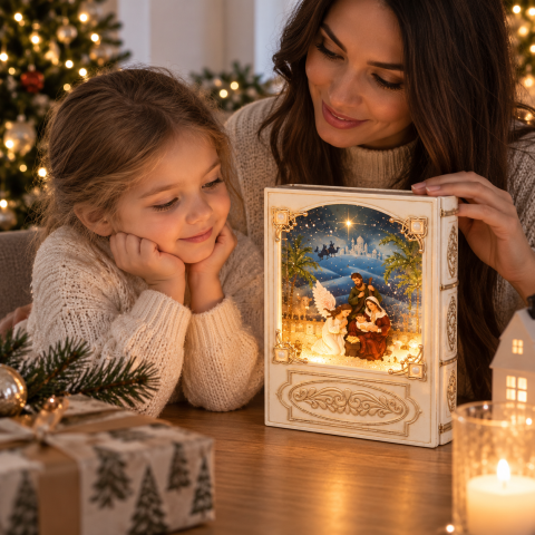 Снеговик Новогодний музыкальный ночник-светильник XMAS WDL 24023B — 2