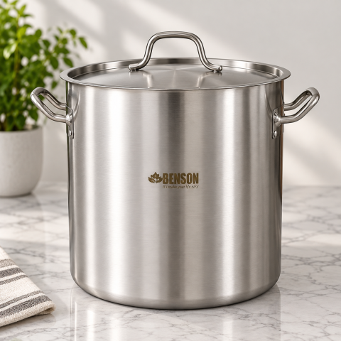 Каструля з кришкою Benson BN-606 50л 40 см — 1