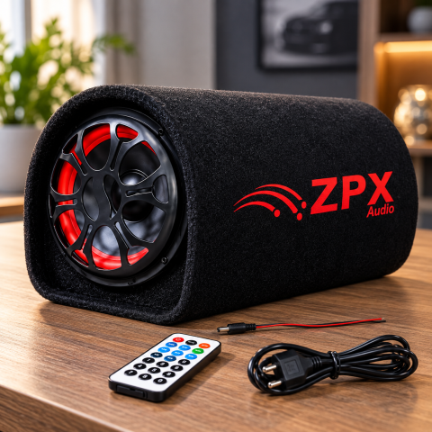 Акустична система ZPX ZX-10SUB / Автомобільний сабвуфер 1000W + пульт — 1