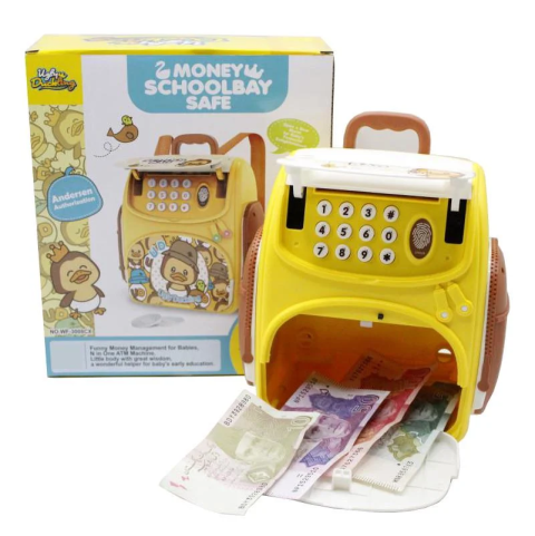 Дитячий електронний сейф-скарбничка SUNROZ Рюкзак Bambi WF-3008CX Ugly Duckling — 10