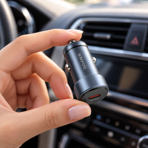 Адаптер CAR BZ32A Fresh PD30W+QC3.0 / Зарядний пристрій для автомобіля / Прикурювач перехідник - Type-C — 2