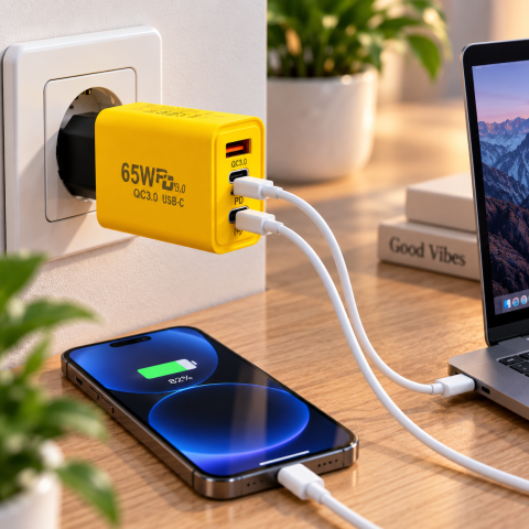 Адаптер USB та 2 TYPE C 65W — 2