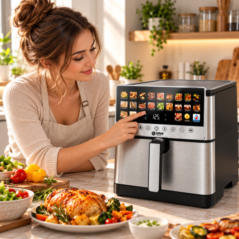 Аерофритюрниця Air Fryer BITEK BT-8900 / Аерофритюрниця 4200Вт / Мультипеч 15л — 3