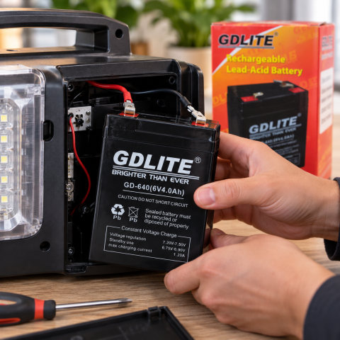 Аккумулятор BATTERY GD 640 6V 4A — 2