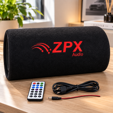 Акустична система ZPX ZPX-12SUB / Автомобільний сабвуфер 1200W + пульт — 1