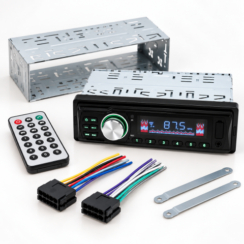 Автомагнитола 1DIN 2035 / Автомобильная магнитола с пультом / Магнитола USB/SD/FM/AUX — 4