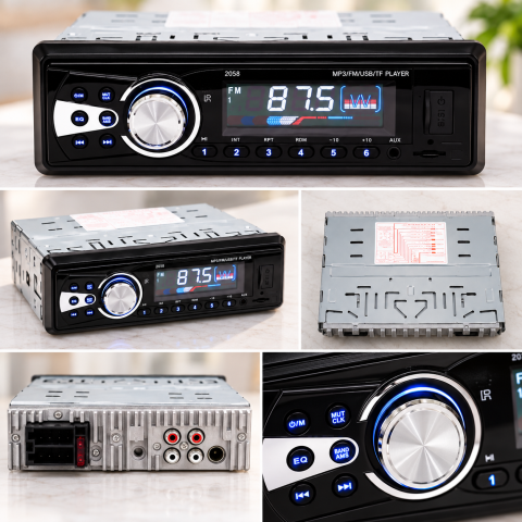 Автомагнитола 2058 MP3 / Автомагнитола ISO 1DIN / Магнитола в авто+ пульт ДУ — 3