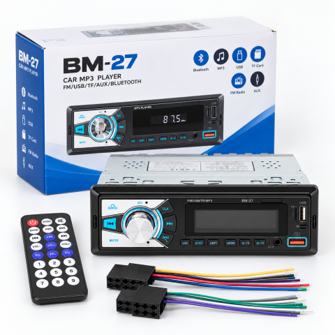 Автомагнітола MP3 BM-27 BOSCHMANN / Магнітола 1 DIN / Автомагнітола з Bluetooth — 4