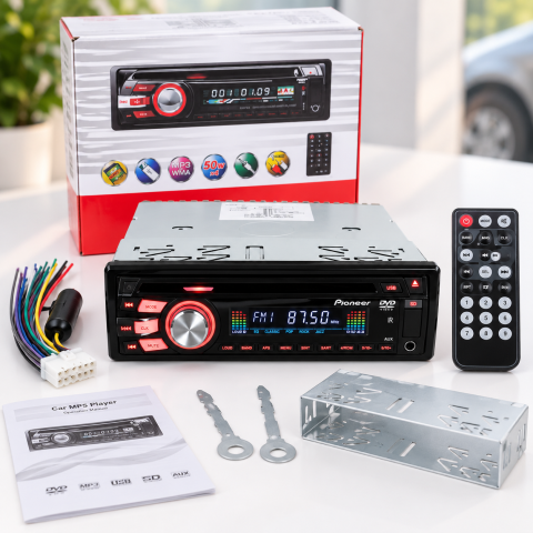Автомагнитола MP4 3201,DVD car / Магнитола в машину 1DIN / Автомагнитола с пультом — 4