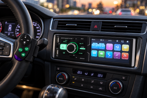 Автомагнитола MP5 4064T / Автомагнитола с экраном 4.1", 1DIN / Магнитофон в машину Bluetooth — 4