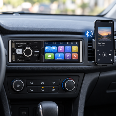 Автомагнитола MP5 4064T / Автомагнитола с экраном 4.1", 1DIN / Магнитофон в машину Bluetooth — 2
