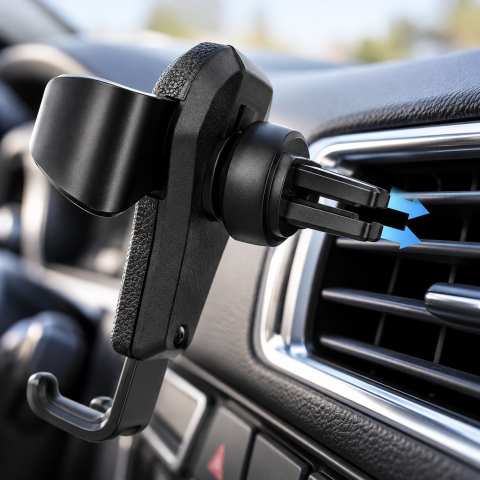 Автомобільний утримувач телефону для вентиляційного отвору / Universal Gravity Air Vent Car Mount / Універсальний автоутримувач — 3