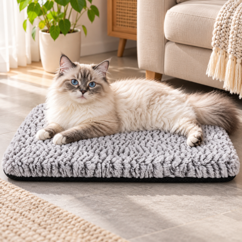 Мягкий коврик для кошек и собак MA820 / Коврик-подстикла для животных 40×50 см — 3