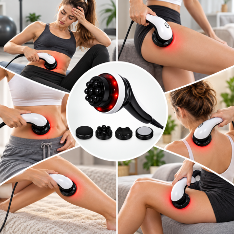 Антицеллюлитный массажер Body Massager 4в1 / Массажер с инфракрасным прогревом 28 Вт — 2