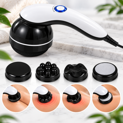 Антицеллюлитный массажер Body Massager 4в1 / Массажер с инфракрасным прогревом 28 Вт — 4