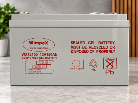 Гелевий акумулятор Wimpex 12V 150Ah — 1