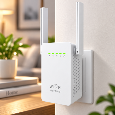 Wi-Fi ретранслятор WR02E 300 Мбіт/с з 2 антенами / Підсилювач Wi-Fi сигналу 802.11N — 1