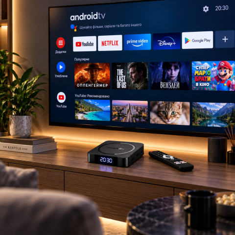 Смарт ТВ-приставка I96 Z18 Android TV / Приставка для TV 4/32 ГБ, Wi-Fi 2.4/5 ГГц, 4K — 3