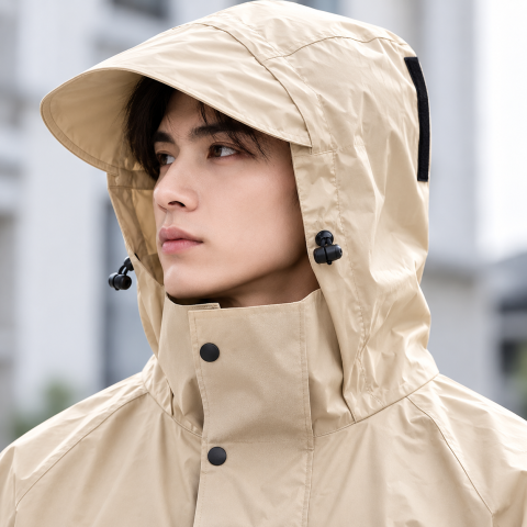 Дощовик Поттер синій, чорний, білий / Плащ вологонепроникний M, L, XL, 2XL / Дощовик з капюшоном — 3