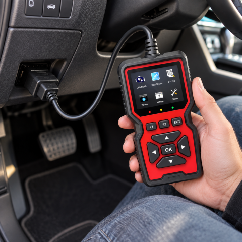 Диагностический сканер V519 OBD2 / Диагностический автосканер неисправностей автомобиля / Диагностический адаптер с цветным дисплеем — 2