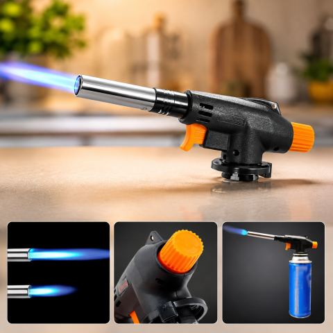 Туристическая газовая горелка Cyclone Flame Gun 930 с пьезоподжигом и регулировкой пламени — 2