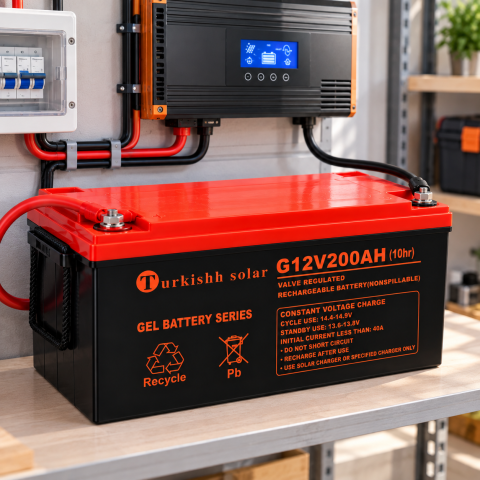 Гелевий акумулятор BATTERY GEL Turkishh Solar 12V 200 Ah — 4