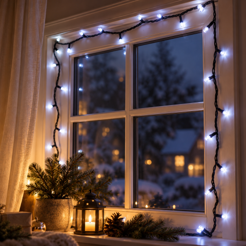 Гірлянда-нитка String-Lights 100W-7, 7 м 100 LED Біле світло — 3