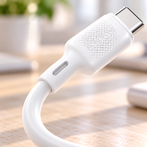 Кабель BOROFONE BX 113 SILICON 3A / Шнур USB-TYPE C / Кабель 1м — 3